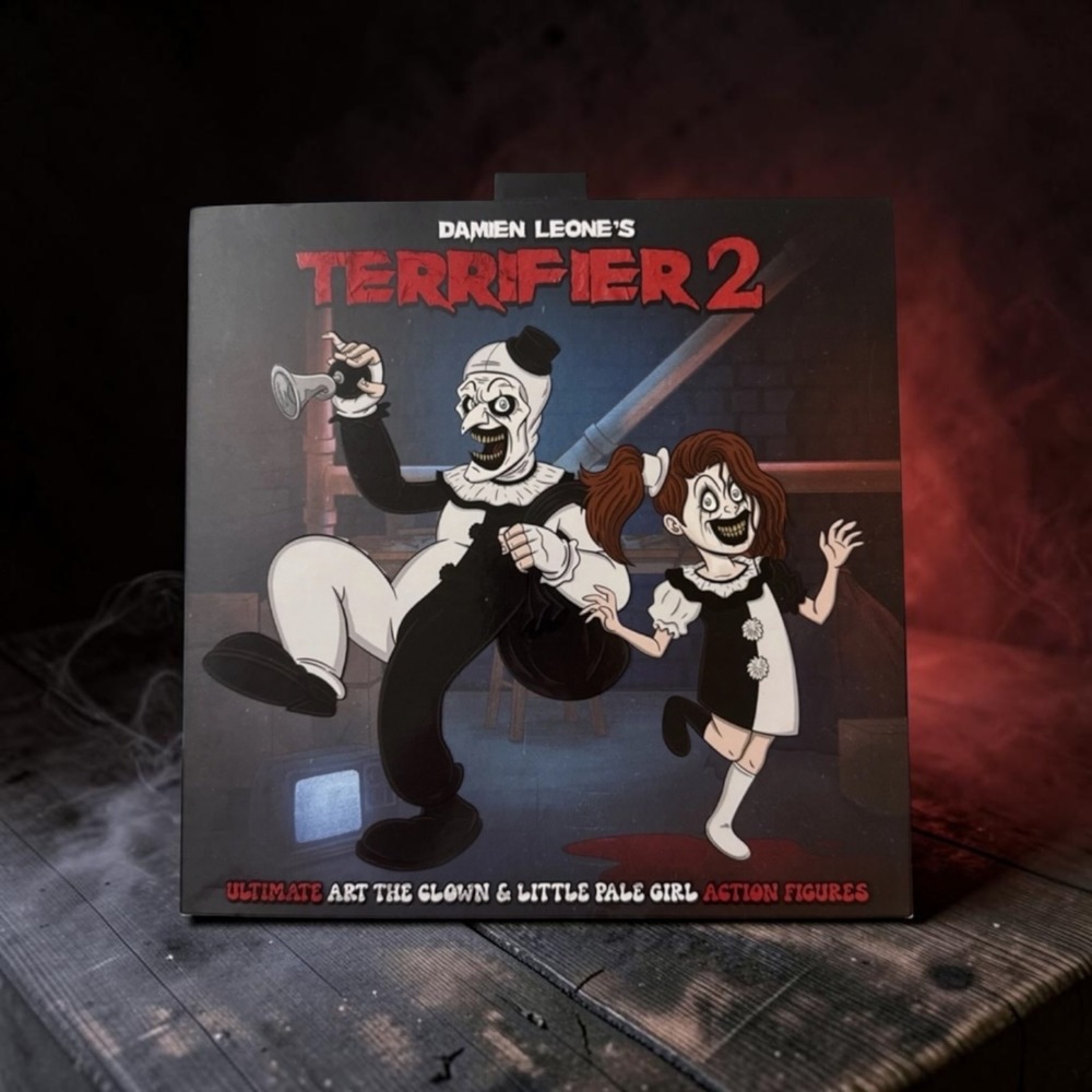 NECA Terrifier 2 Ultimate Art the Clown & Little Pale Girl Action Figure Set